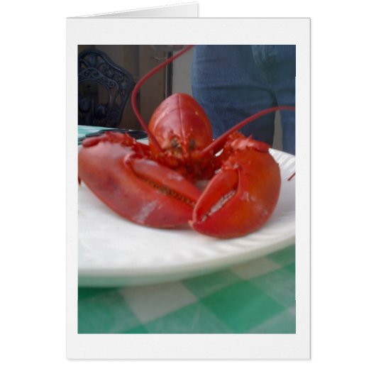 **LOBSTER** WALKS INTO A RESTURANT CARDS (Front)