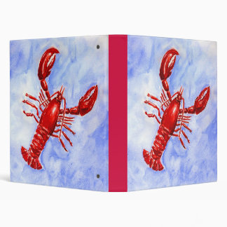 Lobster Watercolor Binder