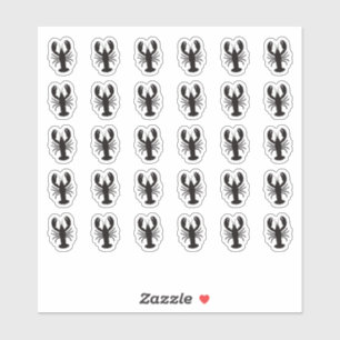 Lobster Wedding Place Card Food Meal Menu Choice Sticker