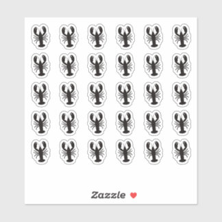 Lobster Wedding Place Card Food Meal Menu Choice Sticker