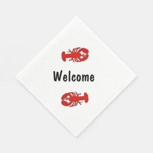 Lobster Welcome Paper Napkins
