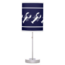 LOBSTER White on blue