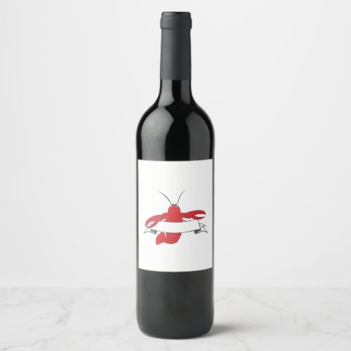 Lobster Wine Label