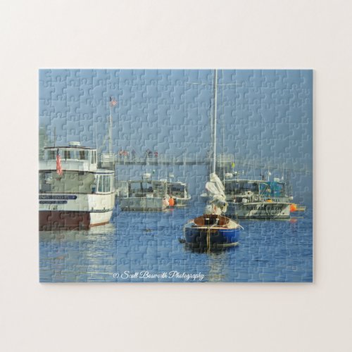 Lobsterboats DrawBridge Perkins Cove Jigsaw Puzzle