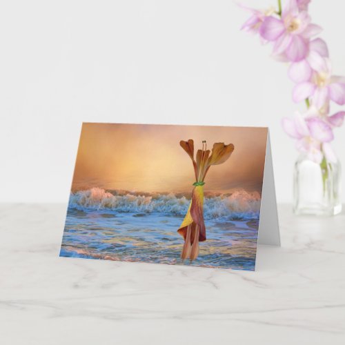 Lobsters Day at the Beach Card