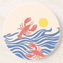 Lobsters Frolicking in the Ocean