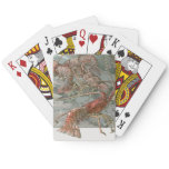 Lobsters in the Ocean, Vintage Art Nouveau Poker Cards