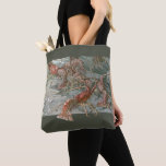Lobsters in the Ocean, Vintage Art Nouveau Tote Bag