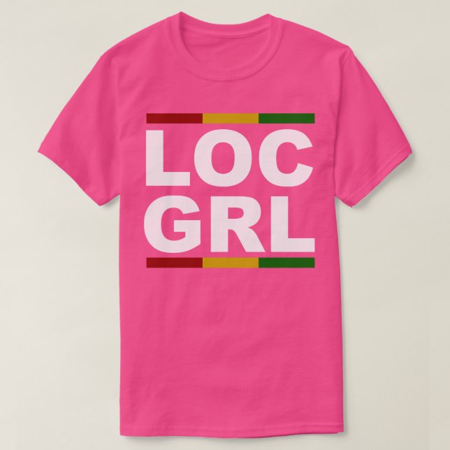 LOC L Locs Dreadlocks T-Shirt (Design Front)