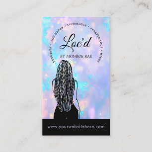 Loc Stylist Beauty Salon Opal Loctitian Business Card