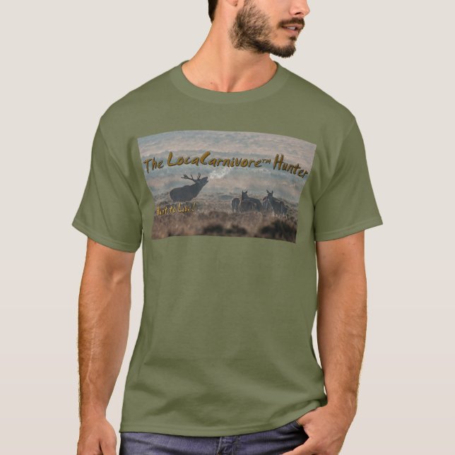 LocaCarnivore Short Sleeve OD Green T-Shirt (Front)