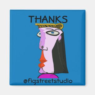 Local Artist, Thanks, edit text Magnet