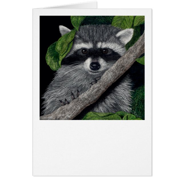 "Local Bandit" Raccoon Card (Front)