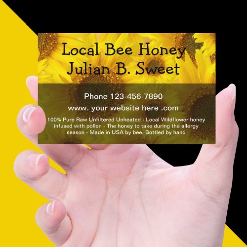 Local Bee Honey Business Card