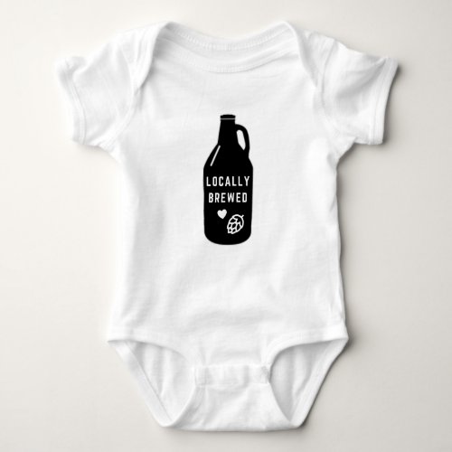Local Brew Baby Bodysuit  Beer Lover  Brew Baby