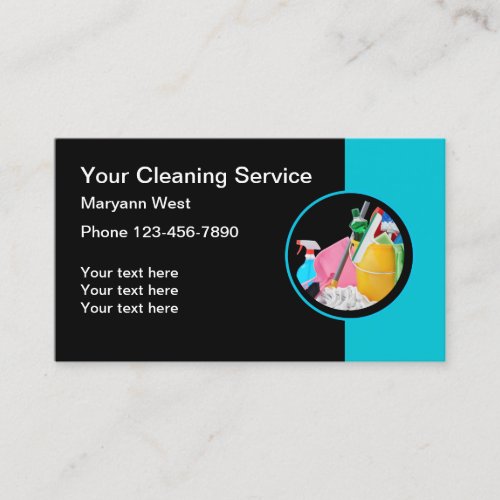 Local Cleaning Service Business Cards