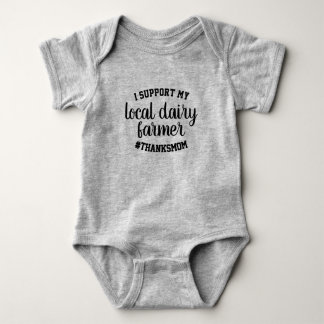 "Local Dairy Farmer" Breastfeeding Baby Bodysuit