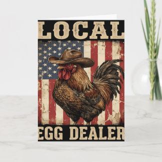 Local Egg Dealer Roster Easter Funny Chicken Farme Card