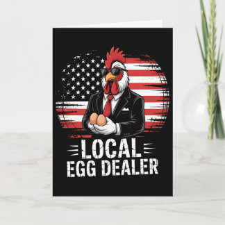 Local Egg Dealer Roster Easter Funny Chicken Farme Card
