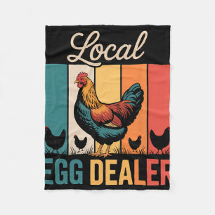 Local Egg Dealer Roster Easter Funny Chicken Farme Fleece Blanket
