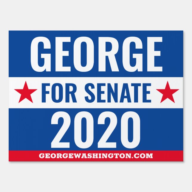 Local Election Candidate Politician Yard Sign (Front)