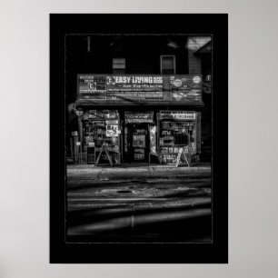 Local Everything Store No 3 with Border Poster