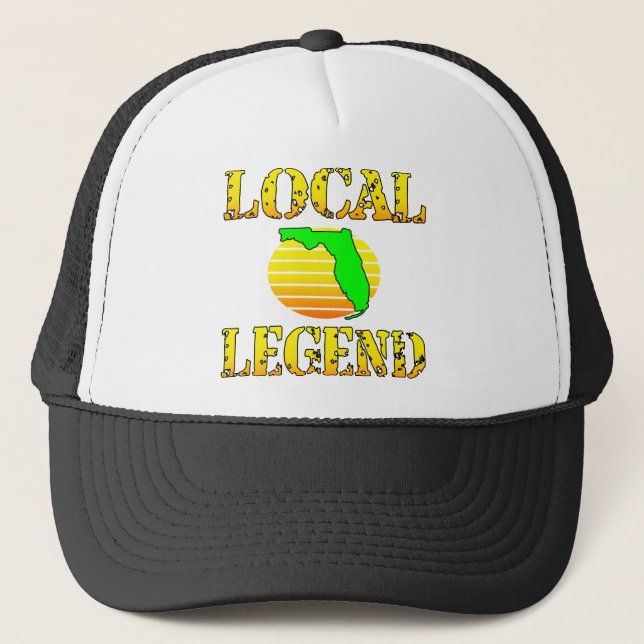 Local Florida Legend  #USAPatriotGraphics  © Trucker Hat (Front)