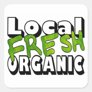Local Fresh Organic Stickers