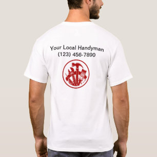 Local Handyman Budget Logo Work Shirts