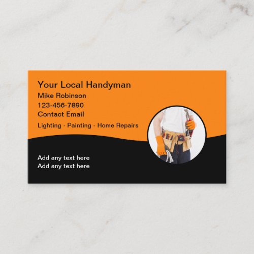 Local Handyman Modern Business Cards