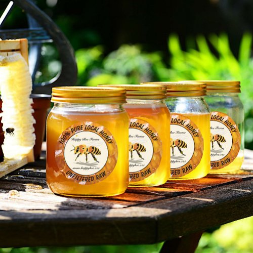 Local Honey Farm Apiary Small Business Food Label