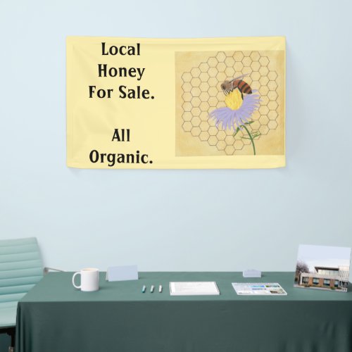 Local Honey for Sale Honeybee Banner