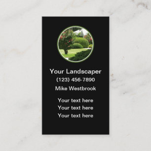 Local Landscaping Services Modern Business Card