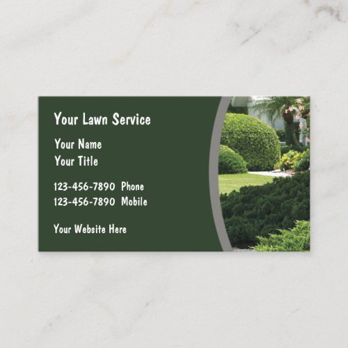 Local Lawn Service Business Cards