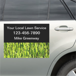 Local Lawn Service Simple Magnetic Car Signs