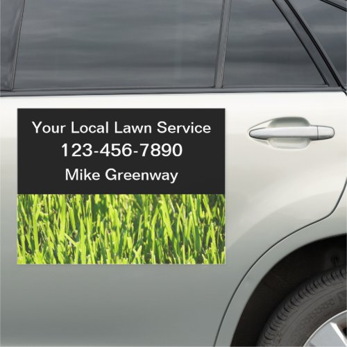 Local Lawn Service  Simple Magnetic Car Signs