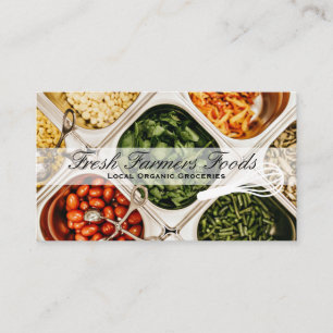 Local Organic   Farmers Groceries Business Card