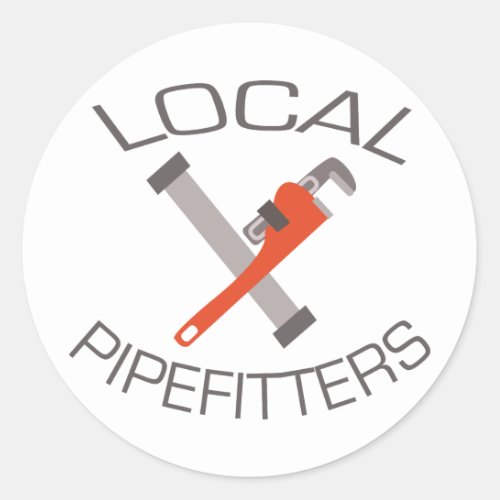 Local Pipefitters Classic Round Sticker