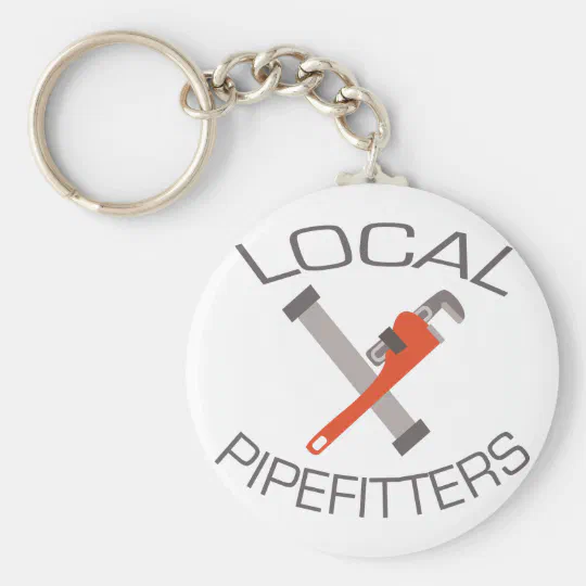 Pipe Fitter Personalised Keep Calm Keyring