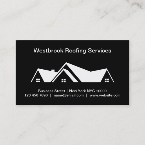 Local Roofing Service Business Card Template