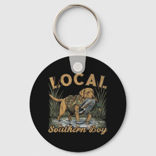 Local Southern Boy Duck Hunting Waterfowl Outdoor Keychain