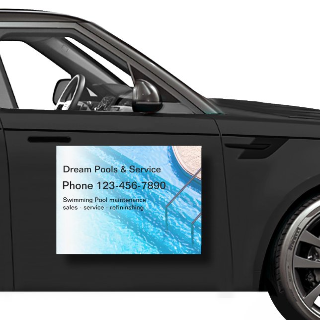Local Swimming Pool Service Car Magnets (Creator Uploaded)