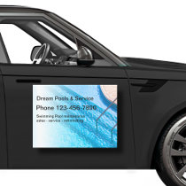 Local Swimming Pool Service Car Magnets Template