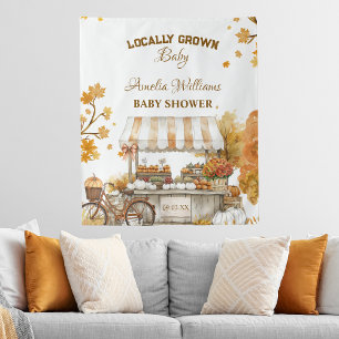 Locally Grown Autumn Harvest Baby Shower Tapestry