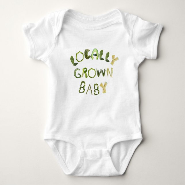 Locally Grown Baby Baby Bodysuit (Front)