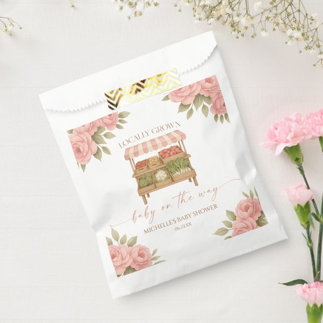 Locally Grown Baby Farmer's Market Baby Shower Favor Bag (Sealed)