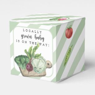 Locally Grown Baby Farmers Market Baby Shower Favor Boxes