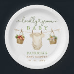 Locally Grown Baby Farmers Market Baby Shower Paper Plates<br><div class="desc">Locally Grown Baby Farmers Market Baby Shower Plates</div>