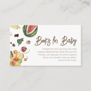 Locally Grown Baby Farmers Market Books for Baby Enclosure Card