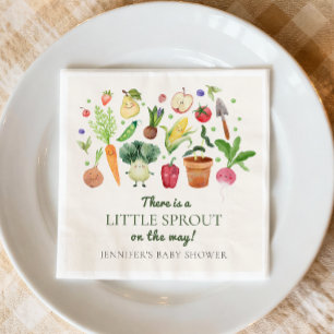Locally Grown Baby Farmers Market Couples Shower Napkins